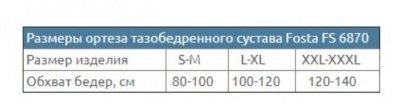 Поддерживатель тазобедренного сустава с шарниром (универсальный) FS 6870 "Fosta" в магазине Склад Медтехники